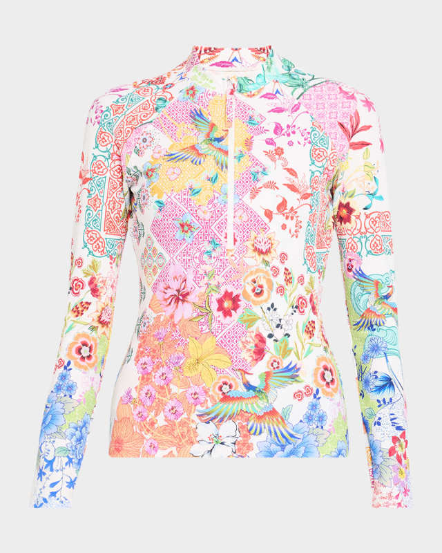 Paula Reverse Pique Long-Sleeve Surf Shirt